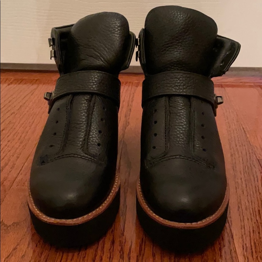 Coach Black Leather Urban Hiker Boot